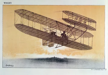 Wilbur Wright (1867-1912) en su 